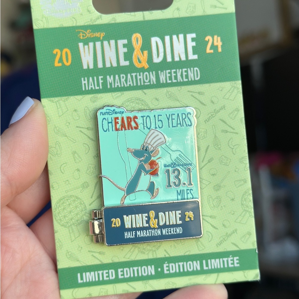 Disney Parks RunDisney 2024 Wine & Dine Half Marathon Weekend Ratatouille Pin